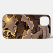 Waterverf Glitter Gold iPhone / iPad case (Achterkant (horizontaal))