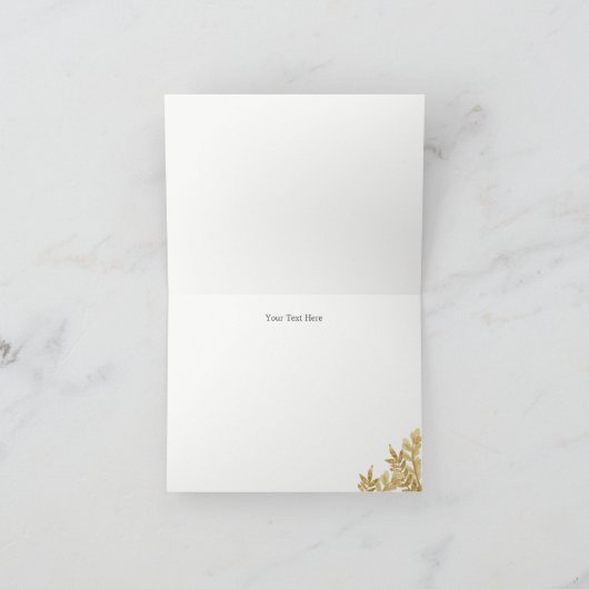 Waterverf Glitter Pompoen Dank u Kaart (Binnen)