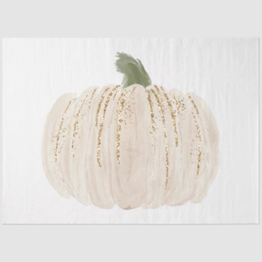 Waterverf Glitter Pumpkins Series Design 22 Tissuepapier (Voorkant)