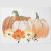 Waterverf Glitter Pumpkins Series Design 27 Tissuepapier (Voorkant)
