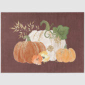 Waterverf Glitter Pumpkins Series Design 3 Tissuepapier (Voorkant)