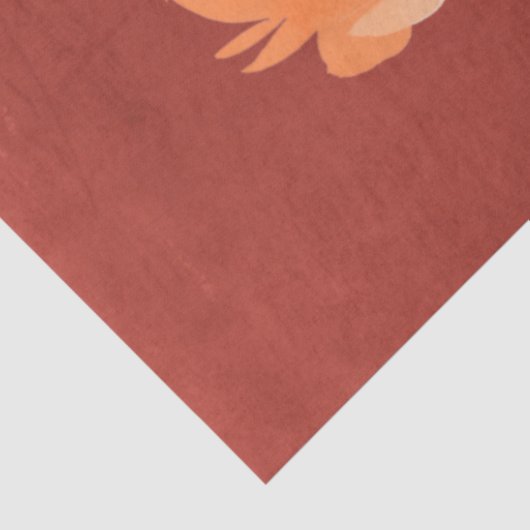 Waterverf Glitter Pumpkins Series Design 5 Tissuepapier (Detail)