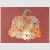 Waterverf Glitter Pumpkins Series Design 5 Tissuepapier (Voorkant)