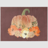 Waterverf Glitter Pumpkins Series Design 6 Tissuepapier (Voorkant)