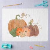 Waterverf Glitter Pumpkins Series Design 7 Tissuepapier (Craft)