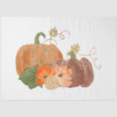 Waterverf Glitter Pumpkins Series Design 7 Tissuepapier (Voorkant)