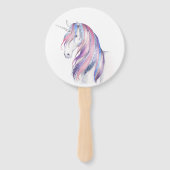 Waterverf Glitter Unicorn Baby shower Handwaaier (Achterkant)