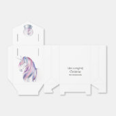Waterverf Glitter Unicorn Winter Holiday Bedankdoosjes (Uitgevouwen)