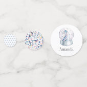 Waterverf Glitter Unicorn Winter Holiday Birthday Confetti (Voorkanten)