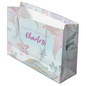 Waterverf Glitter Zeemeermin Onder het Zee Groot Cadeauzakje (Voorkant Gekanteld)