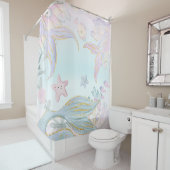 Waterverf Glitter Zeemeermin Staarten Onder het Ze Douchegordijn (In situ)