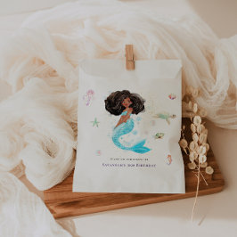 Waterverf Glitter Zeemeermin Verjaardag Bedankzakje