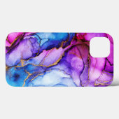 Waterverf glitters paarsblauwe iPhone/iPad-hoes Case-Mate iPhone Case (Achterkant (horizontaal))