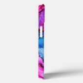 Waterverf glitters paarsblauwe iPhone/iPad-hoes Case-Mate iPhone Case (Achterkant / Rechts)