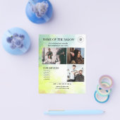 Waterverf Glow Salon Flyer (Enkel)