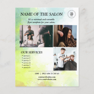 Waterverf Glow Salon Flyer