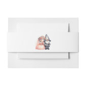 Waterverf Gnome Bride en Groom Wrap voor bruiloft Uitnodigingen Wikkel (Voorkant Voorbeeld)