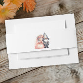 Waterverf Gnome Bride en Groom Wrap voor bruiloft Uitnodigingen Wikkel