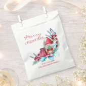 Waterverf Gnome en Poinsettia Bedankzakje (Geknipt)