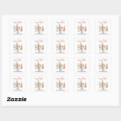 Waterverf Gnome Kerstvakantie Sticker (Vel)