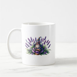Waterverf Gnome & Purple Flowers Koffiemok