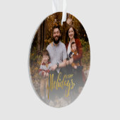 Waterverf Gnome Santas Spreiding Christmas Cheer Ornament (voorkant)