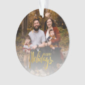 Waterverf Gnome Santas Spreiding Christmas Cheer Ornament (voorkant)