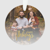 Waterverf Gnome Santas Spreiding Christmas Cheer Ornament (voorkant)