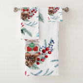 Waterverf Gnomes Bath-handdoekset Bad Handdoek (Insitu)