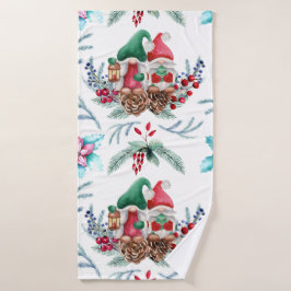 Waterverf Gnomes Bath-handdoekset Bad Handdoek