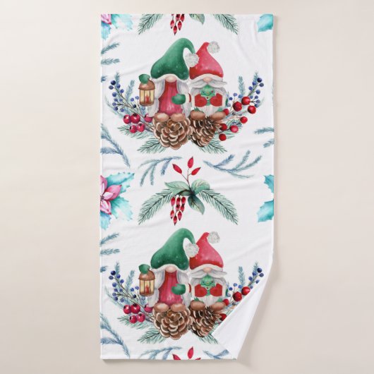 Waterverf Gnomes Bath-handdoekset Bad Handdoek (Badhanddoek)