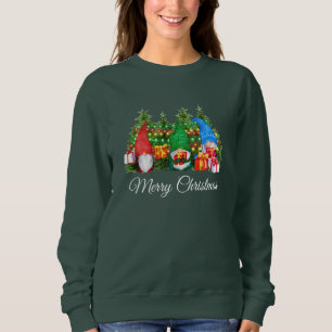 Waterverf Gnomes Merry KerstGreen W Trui