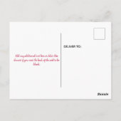 Waterverf Gnomes Pink Valentijn Greet Briefkaart (Achterkant)