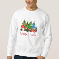 Waterverf Gnomes Red Merry Kerstmis
