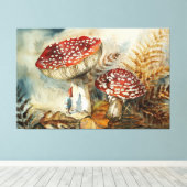 waterverf gnoom canvas afdruk (Insitu (Houten vloer))