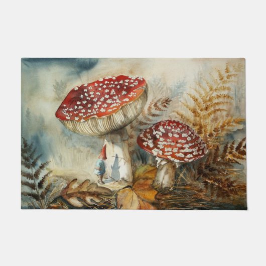 waterverf gnoom deurmat (Voorkant)