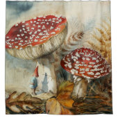 waterverf gnoom douchegordijn (Voorkant)