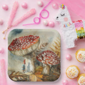 waterverf gnoom papieren bordje (Feest)