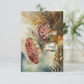 waterverf gnoom RSVP kaartje (Staand voorkant)