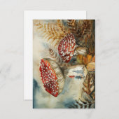 waterverf gnoom RSVP kaartje (Voorkant / Achterkant)