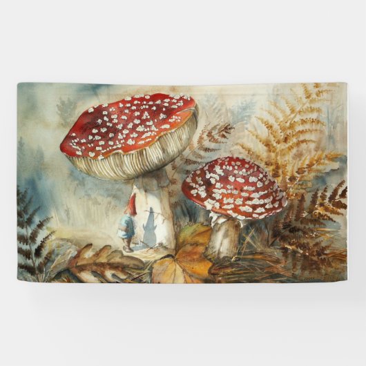 waterverf gnoom spandoek (Horizontaal)