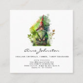 Waterverf gnoom vierkante visitekaartje (Achterkant)