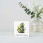 Waterverf gnoom vierkante visitekaartje (Staand voorkant)