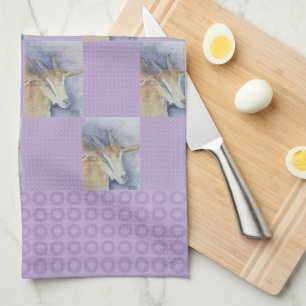Waterverf Goat Kitchen Towel Theedoek