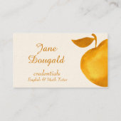 Waterverf Gold Apple-leraar, instructeur-testeraar Visitekaartje (Achterkant)