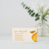 Waterverf Gold Apple-leraar, instructeur-testeraar Visitekaartje (Staand voorkant)