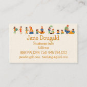 Waterverf Gold Apple Teacher, Instructor Tutor Bu Visitekaartje (Voorkant)