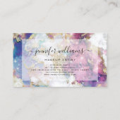 Waterverf Gold Foil Makeup Artist Visitekaartje (Achterkant)