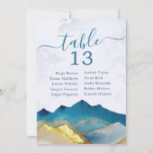 Waterverf Gold Foil Mountain Weddenbanknummer (Achterkant)