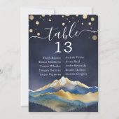 Waterverf Gold Foil Mountain Weddenbanknummer (Voorkant)